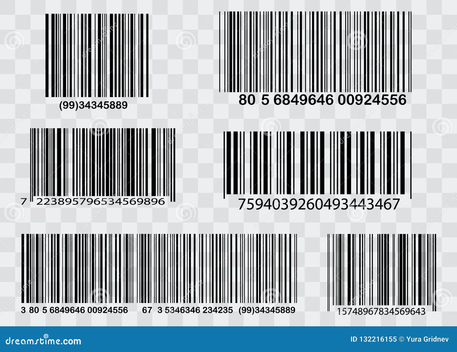 Barcode Isolated on Transparent Background. Vector Icon Stock Vector -  Illustration of product, shop: 132216155