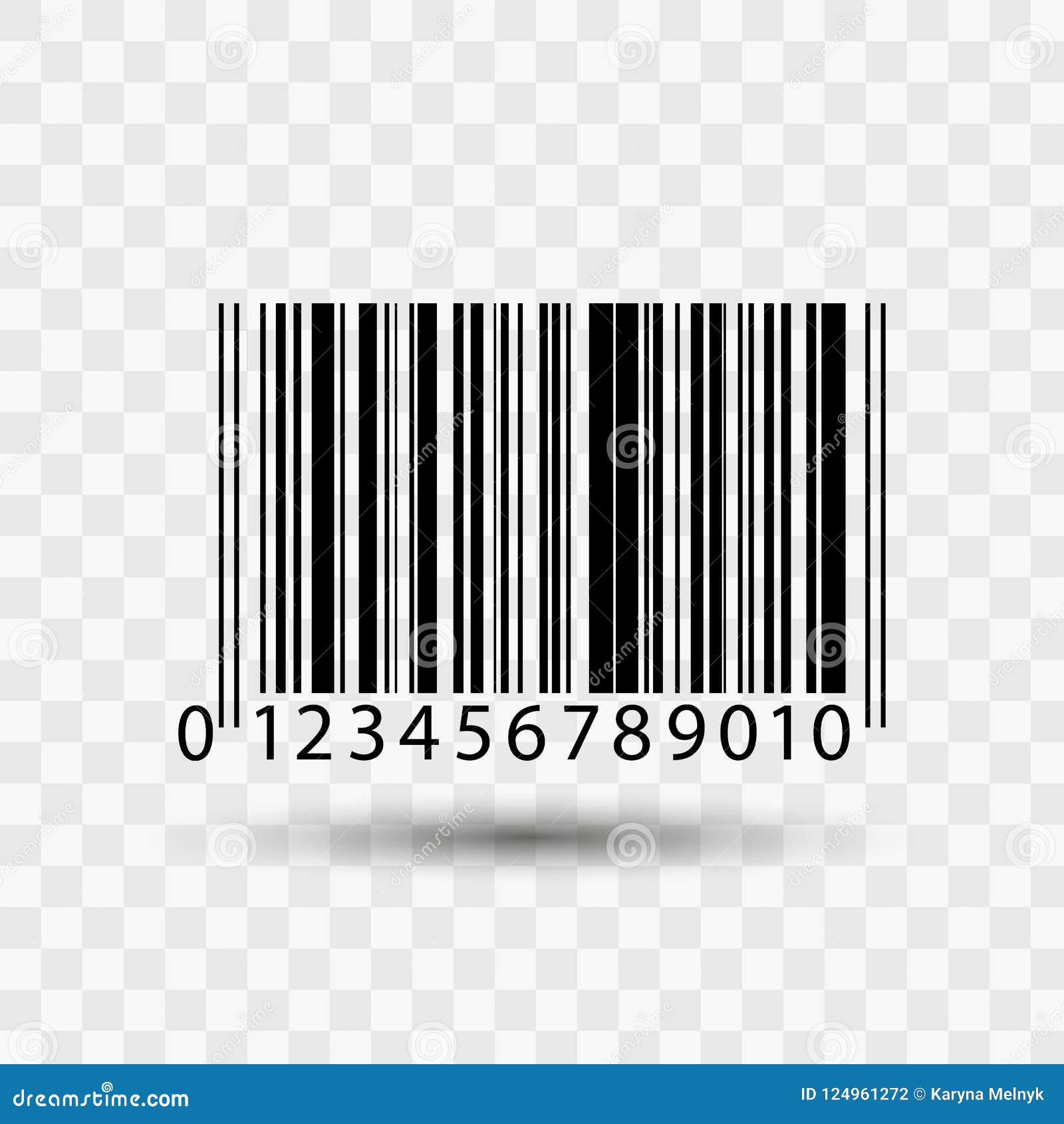 Barcode Isolated on Transparent Background. Stock Vector - Illustration of  labeling, backgrounds: 124961272