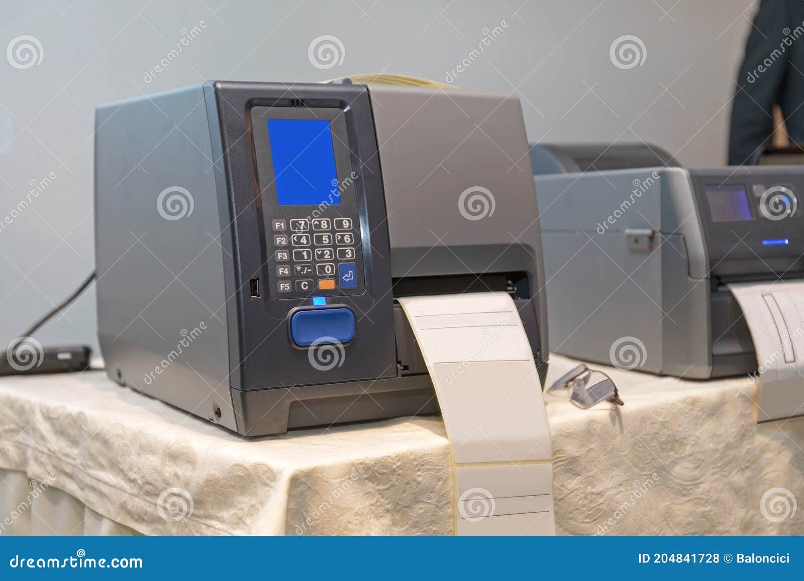 Barcode Label Printer stock photo. Image of distribution 204841728