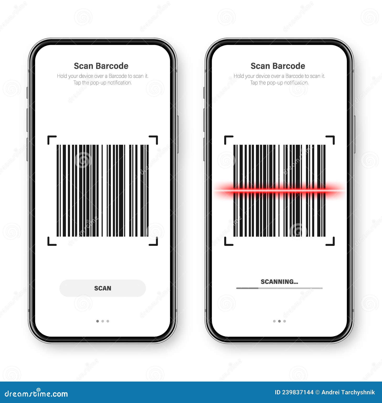 Barcode Or Serial Number Isolated Icons, Qr Coding Vector Illustration