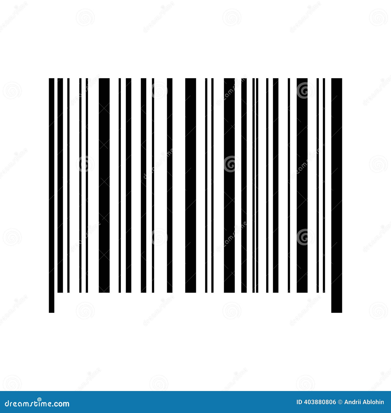 Barcode Tag Template Isolated on White Background. Empty Bar Code Mockup without  Numbers Stock Vector - Illustration of medical, vector: 403880806, image size:1600x1690