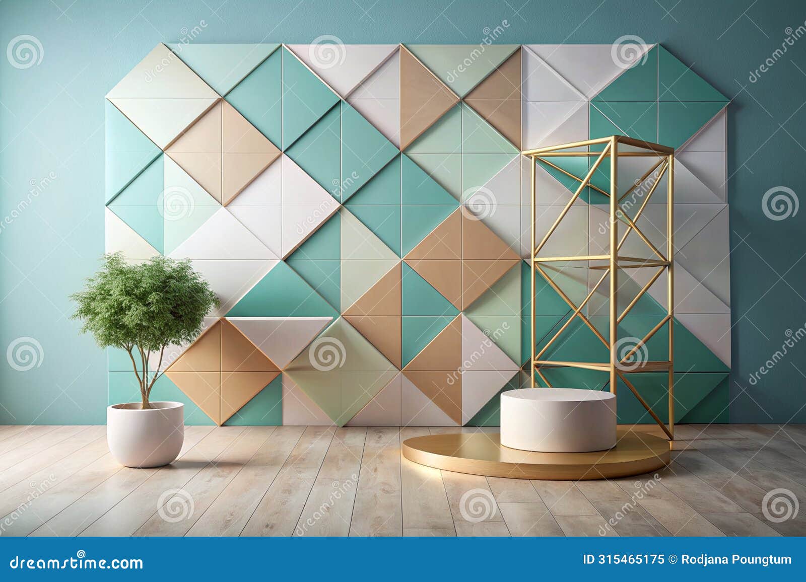 bare bones geometric backdrop ideal for highlig