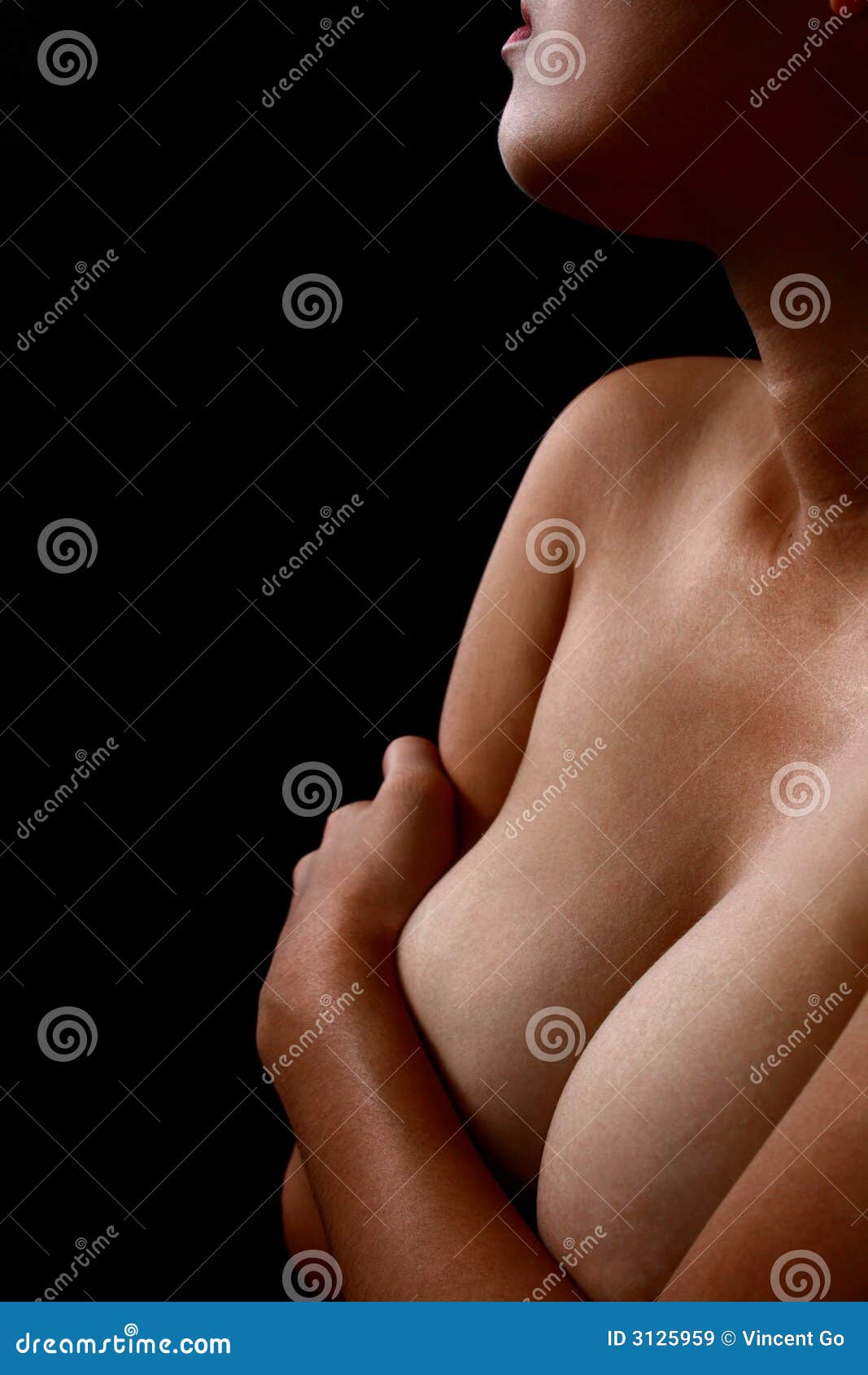 Bare chest stock image. Image of naked, woman, clevage - 3125959