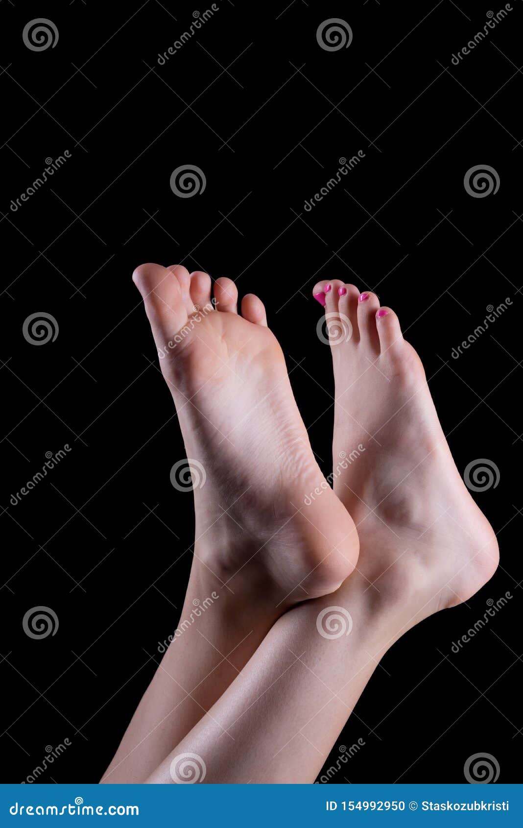 Bare feet girl soles stock photo. Image 