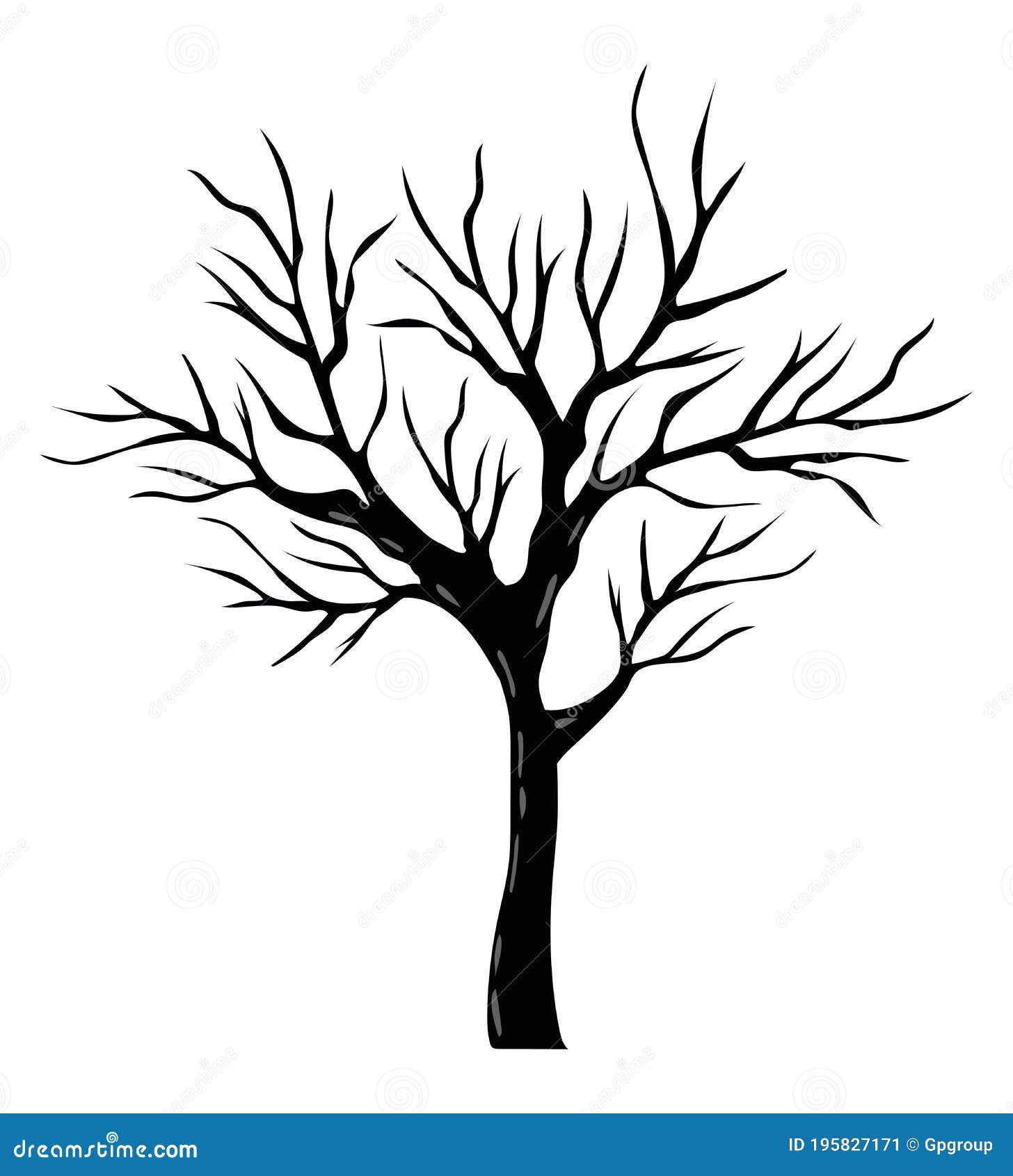 Isolated Bare Tree Vector Design Stock Vector - Illustration of ...