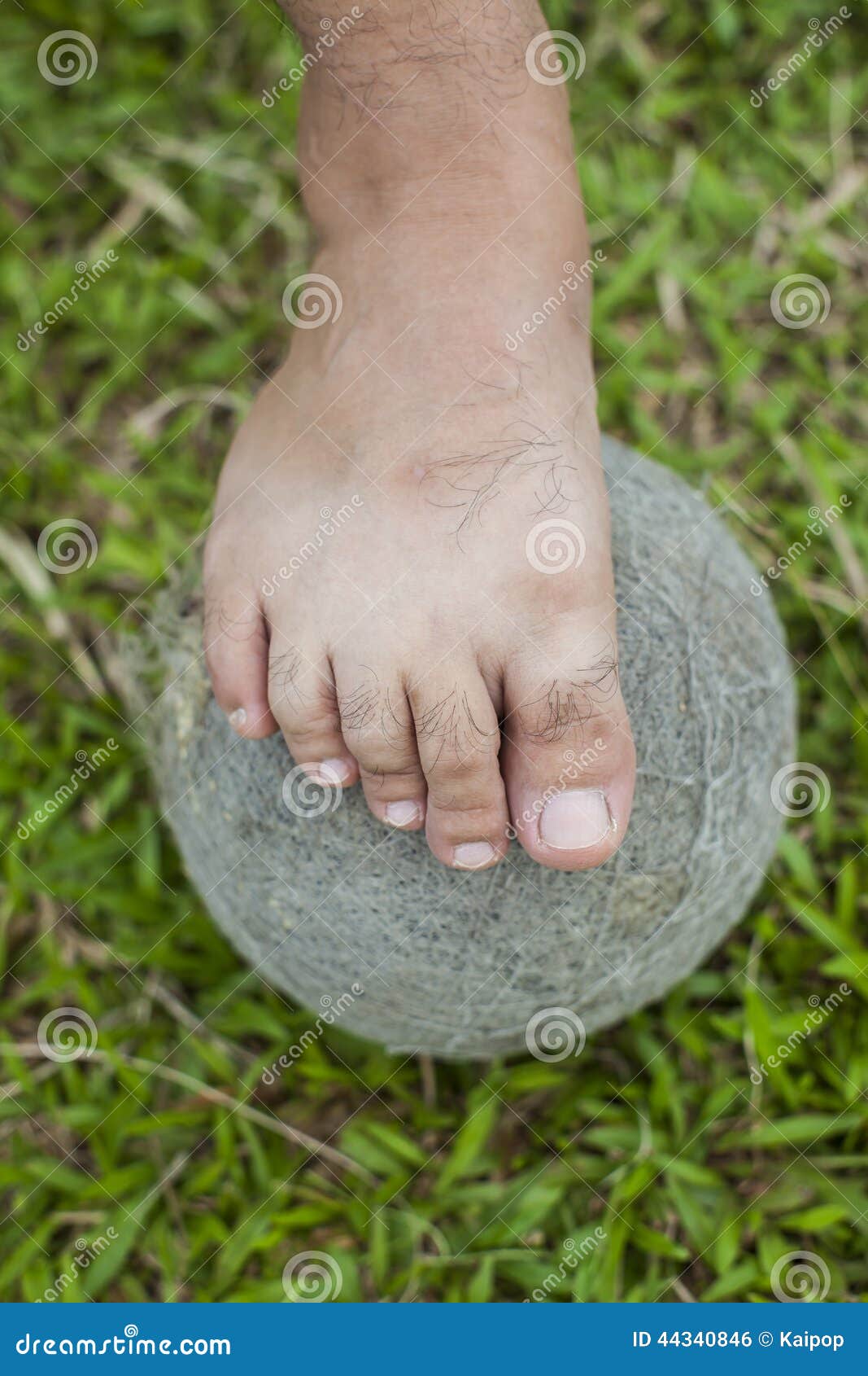 Barefoot and old balls stock photo. Image of land, short - 44340846