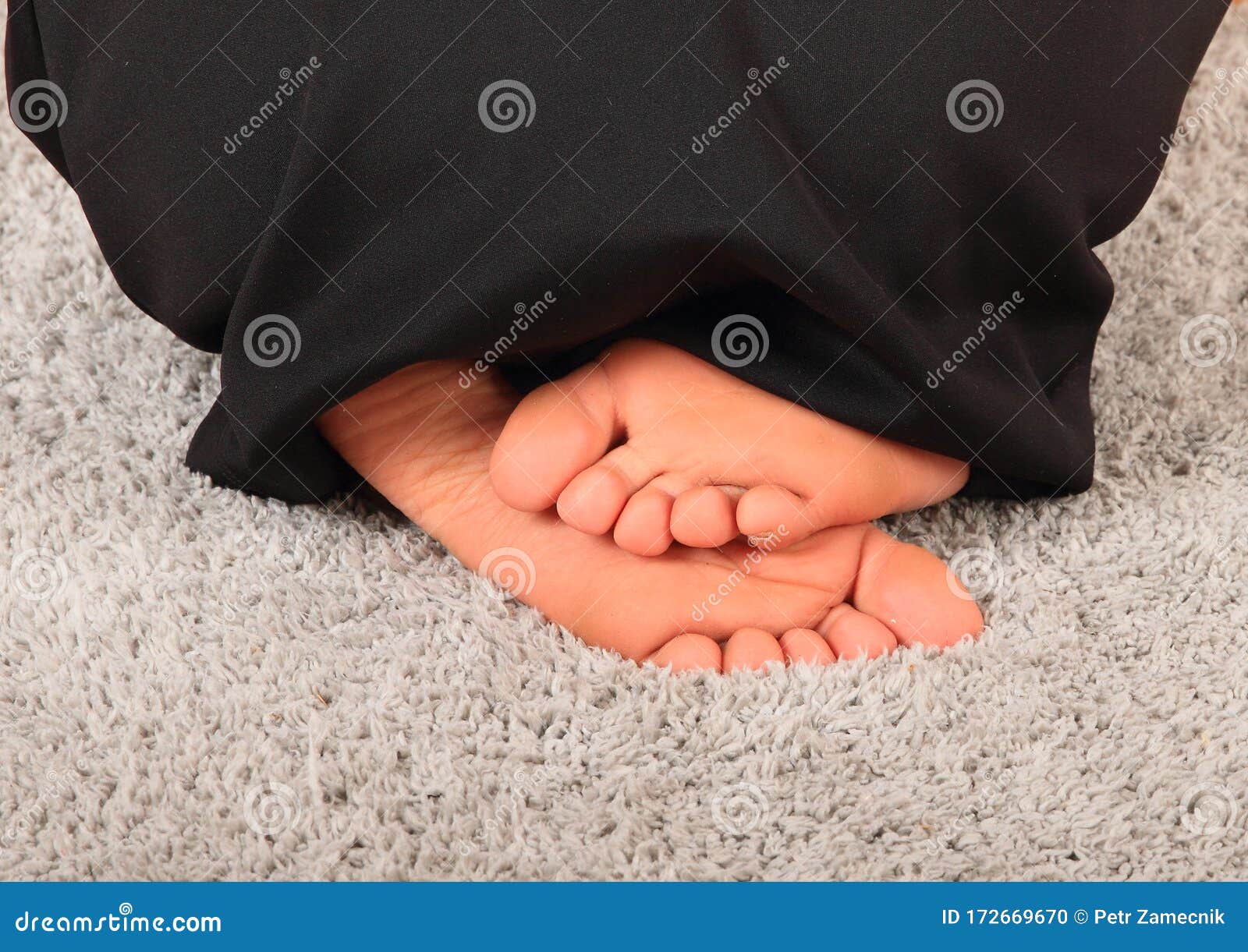 Bare Feet Of A Teenage Girl Stock Photo 