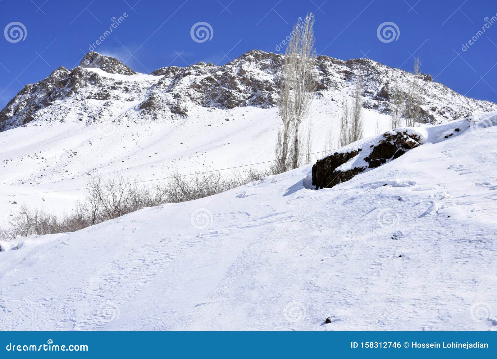 Barf Anbar, Fereydunshahr Ski Resort, Esfahan, Iran in the Spring Time