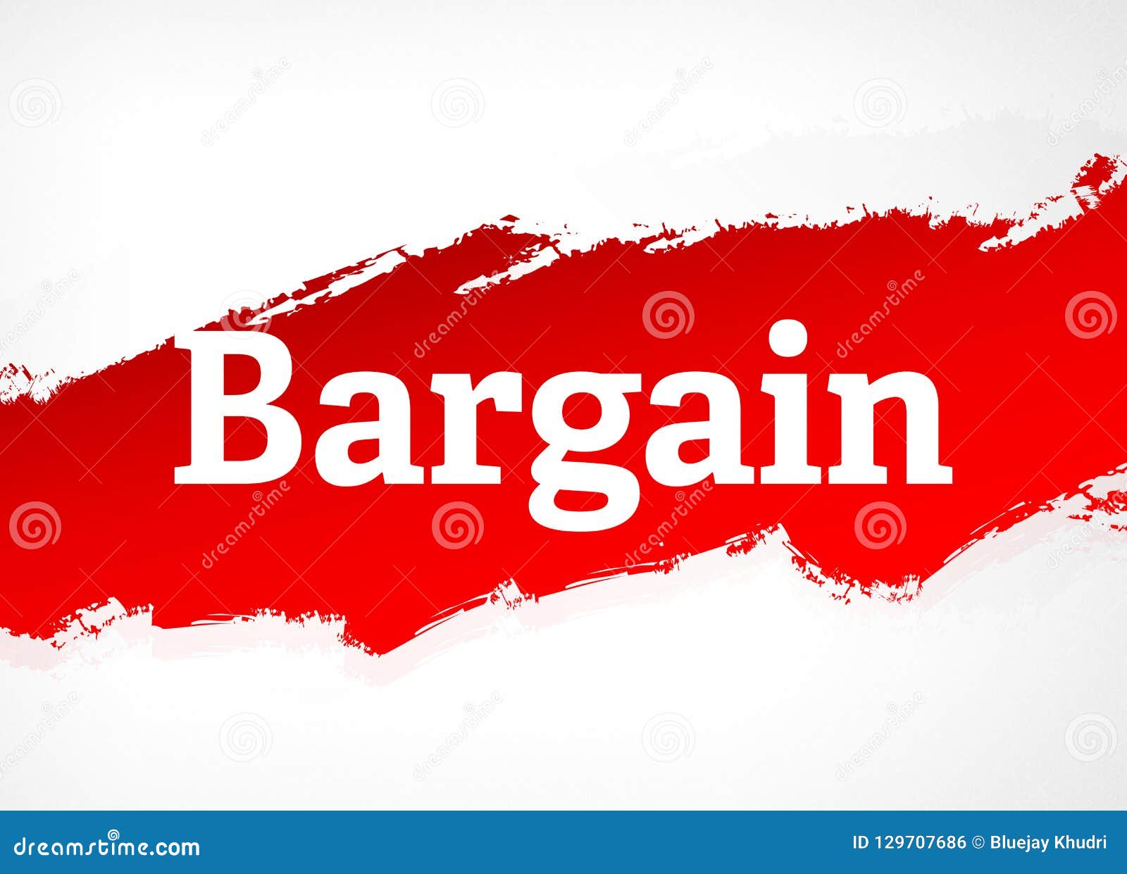 Bargain Red Brush Abstract Background Illustration Stock Illustration
