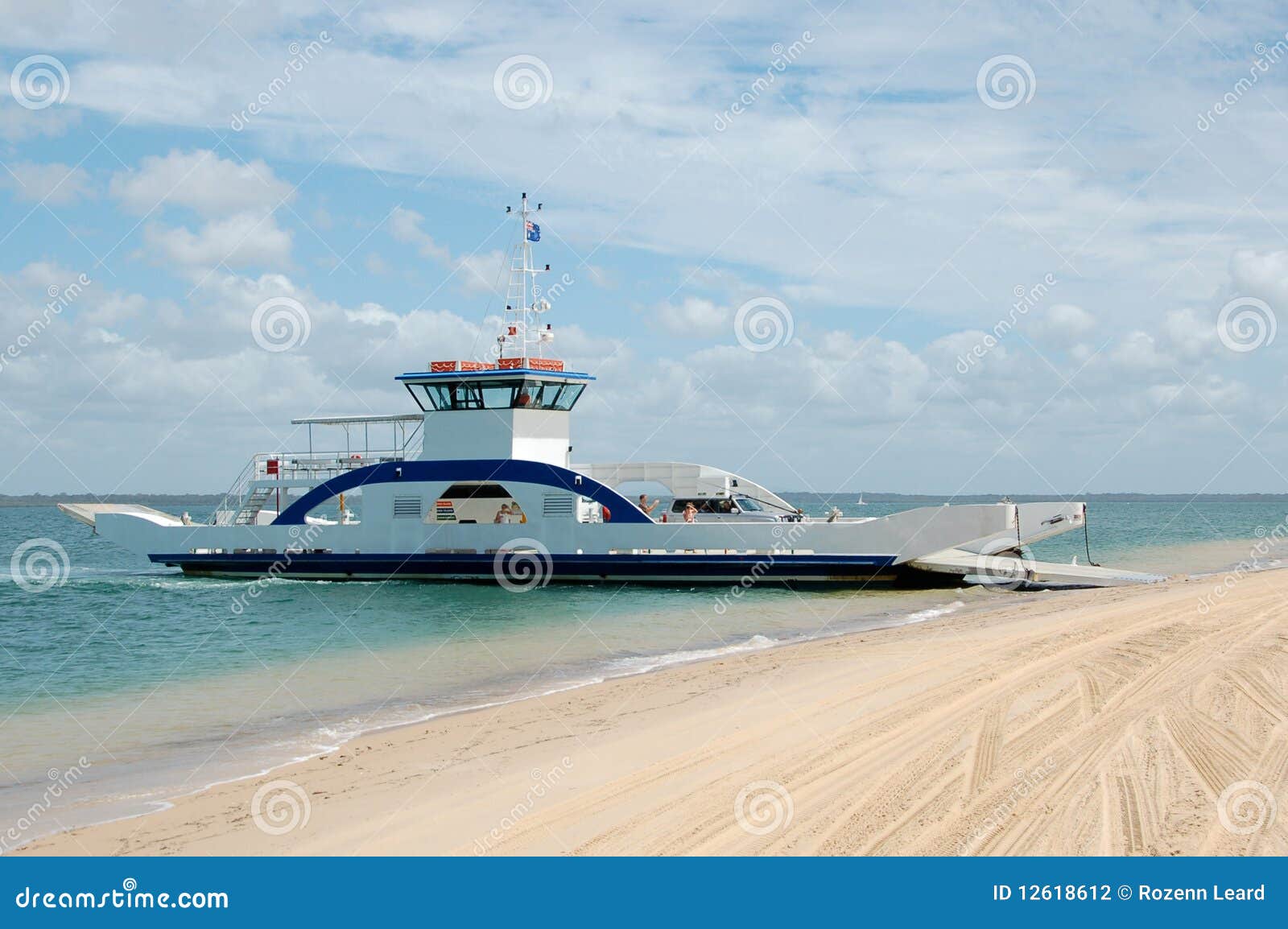 Barge To Fraser Island, Australia Stock Photo - Image of 