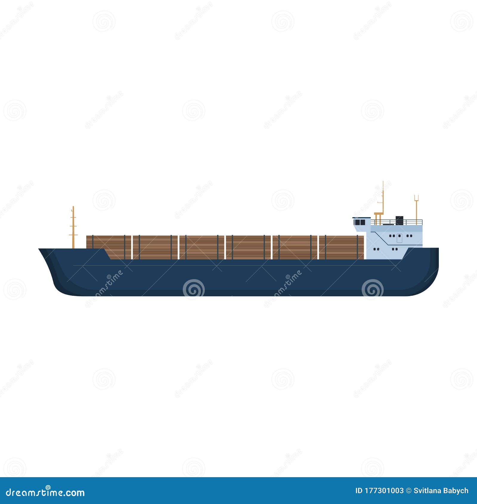 Barge Vector Icon.Cartoon Vector Icon Isolated on White Background