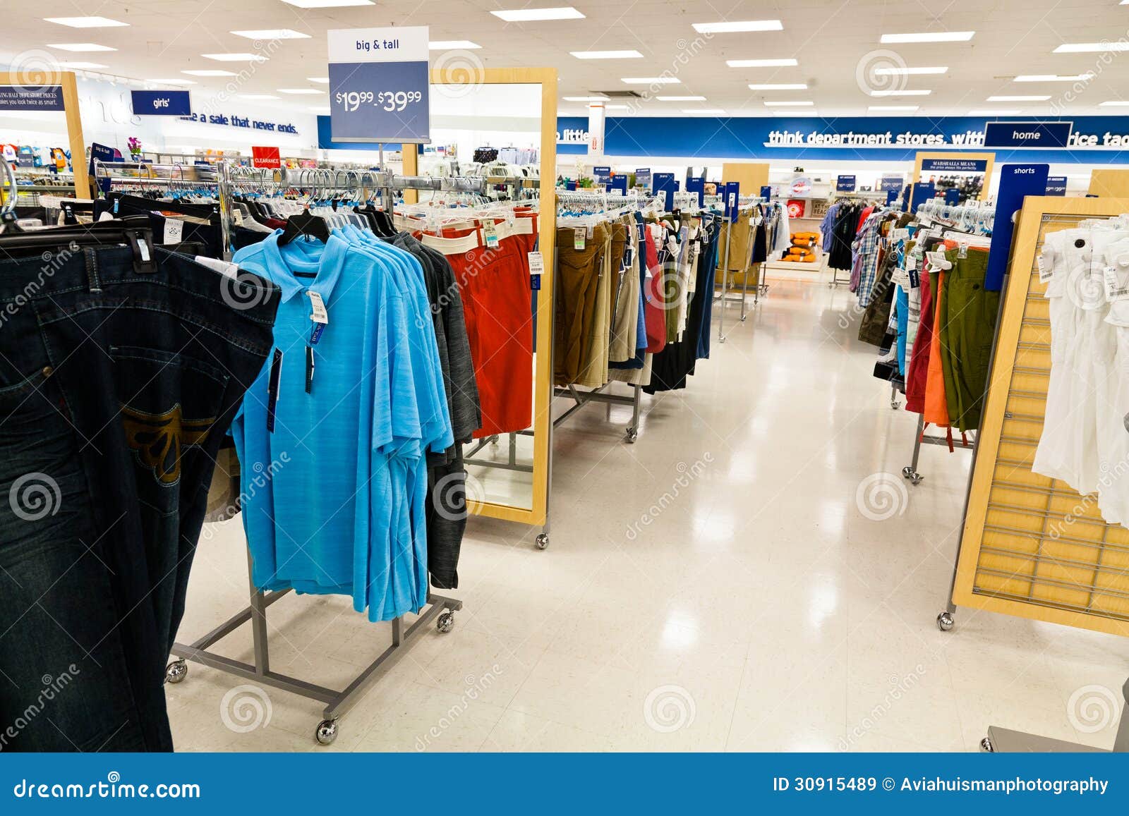 Bargin Shopping: Men's Clothing Editorial Stock Image - Image: 30915489