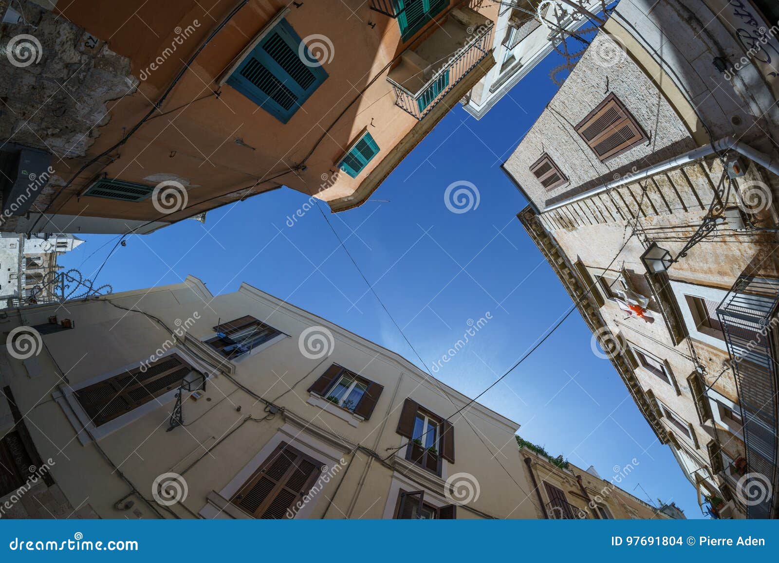 Bari houses stock photo. Image of fisheye, antique, home 97691804