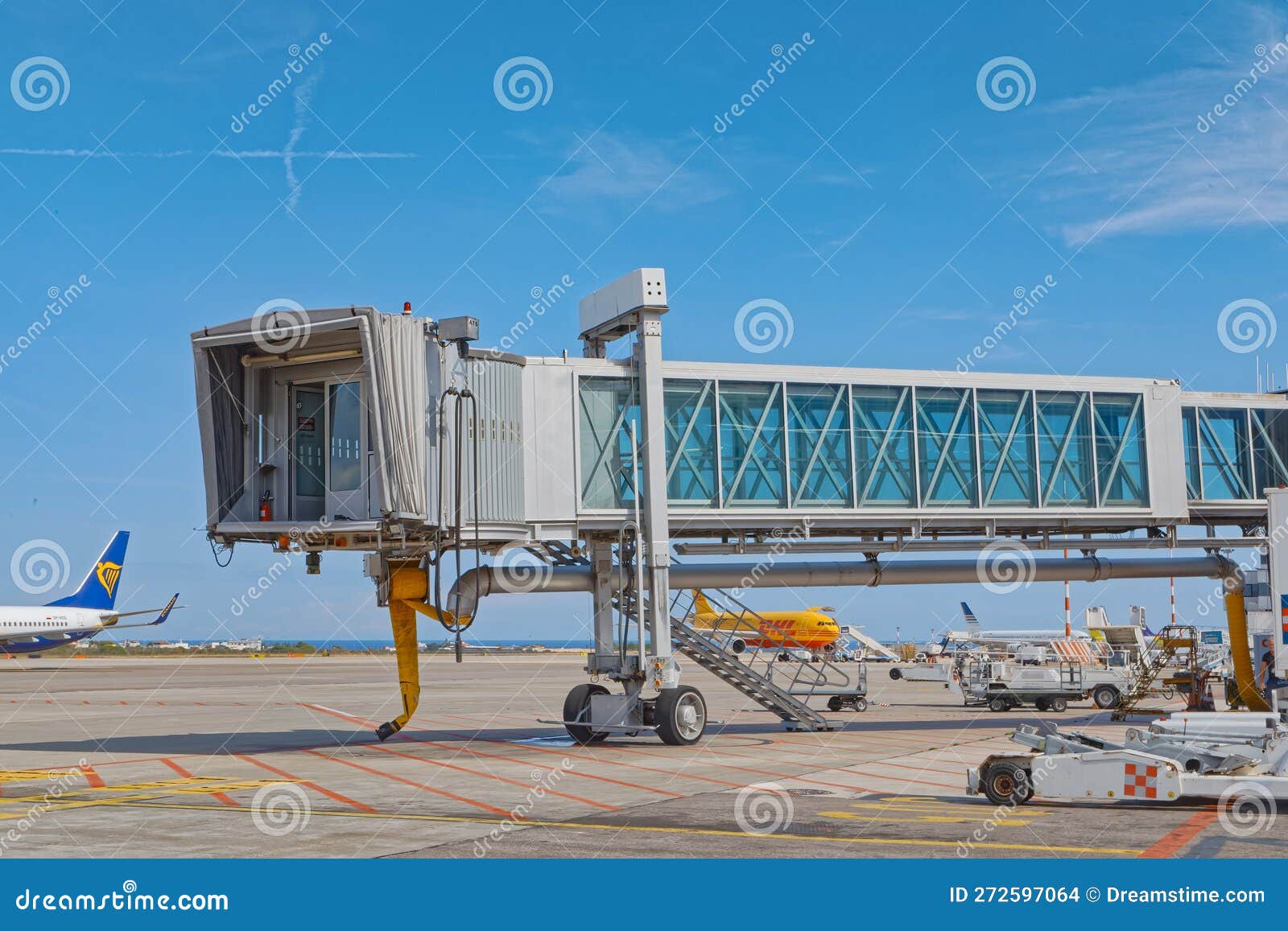 Passinger Boarding Bridge at the Bari Airport in Italy Editorial Stock ...