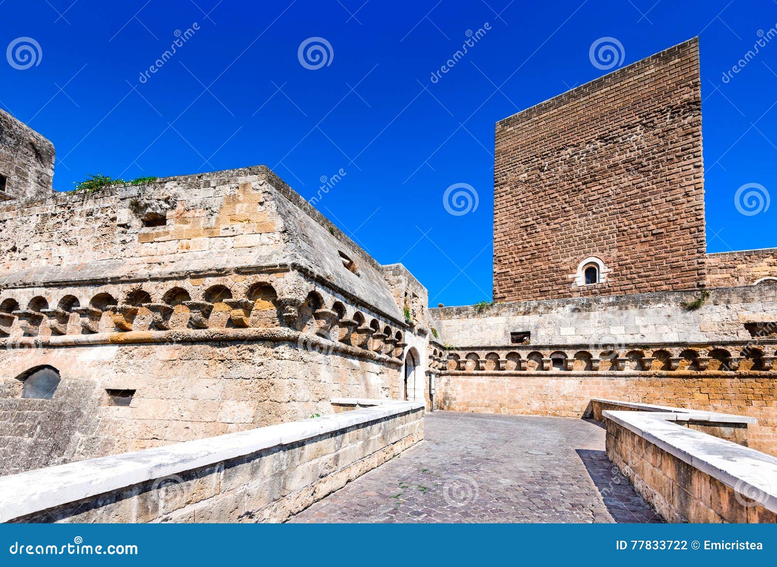 bari, puglia, italy - castello svevo