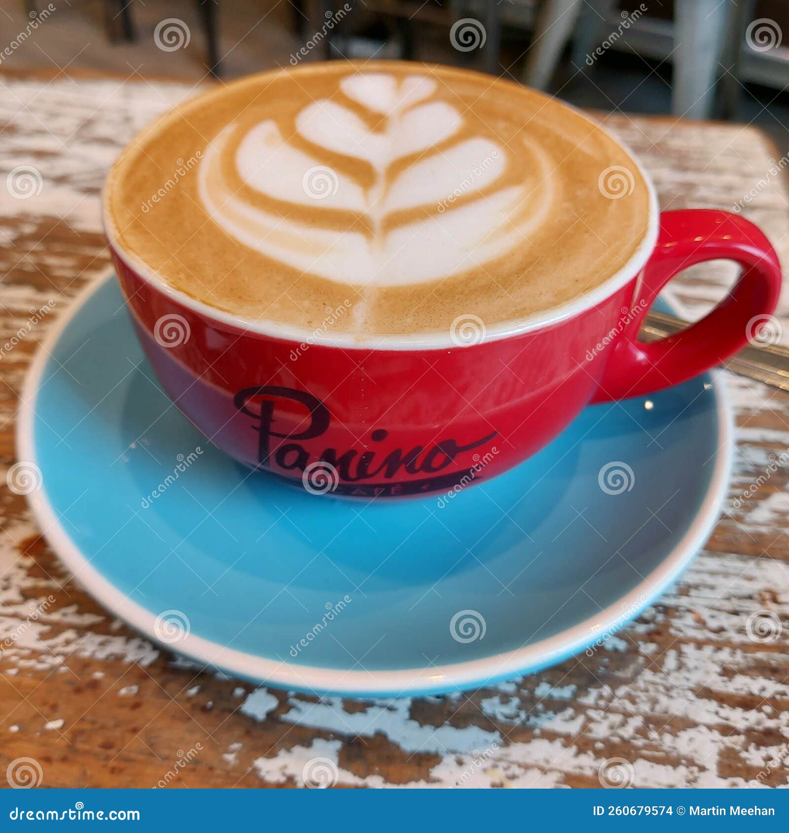 Barista Coffee Art on Froth . Stock Photo Image of dessert, froth