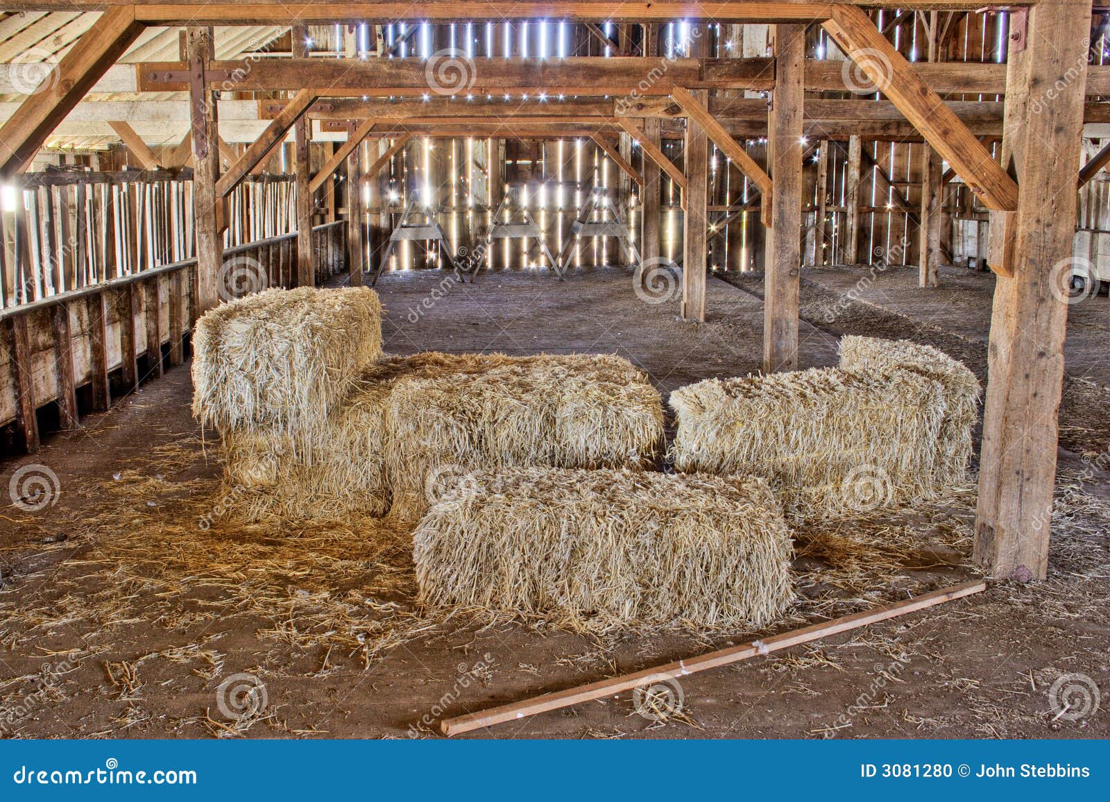 Barn Bales stock photo. Image of farm, structure, house 3081280