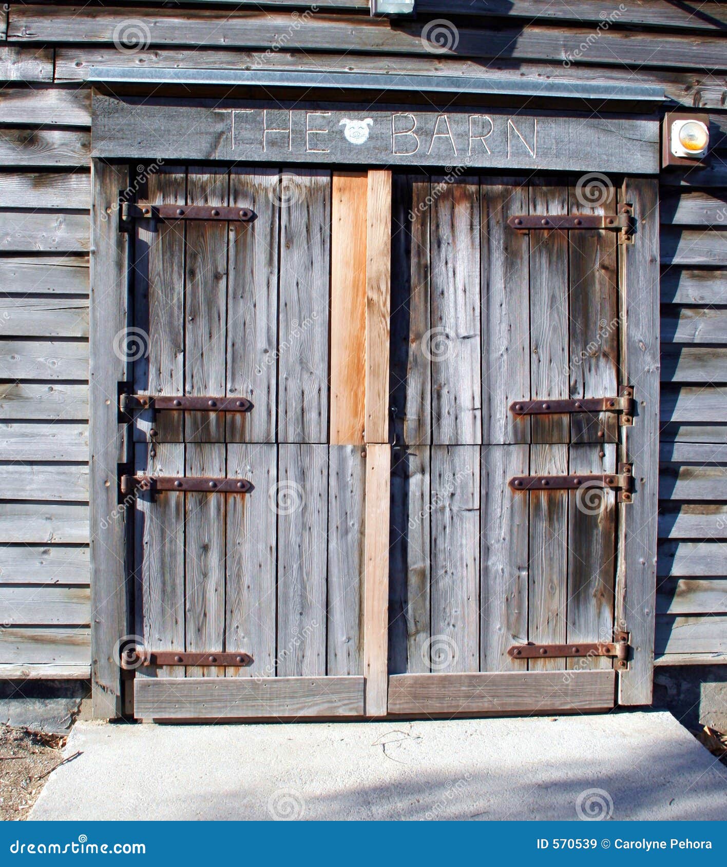 Barn door stock image. Image of grey, rural, hinges ...