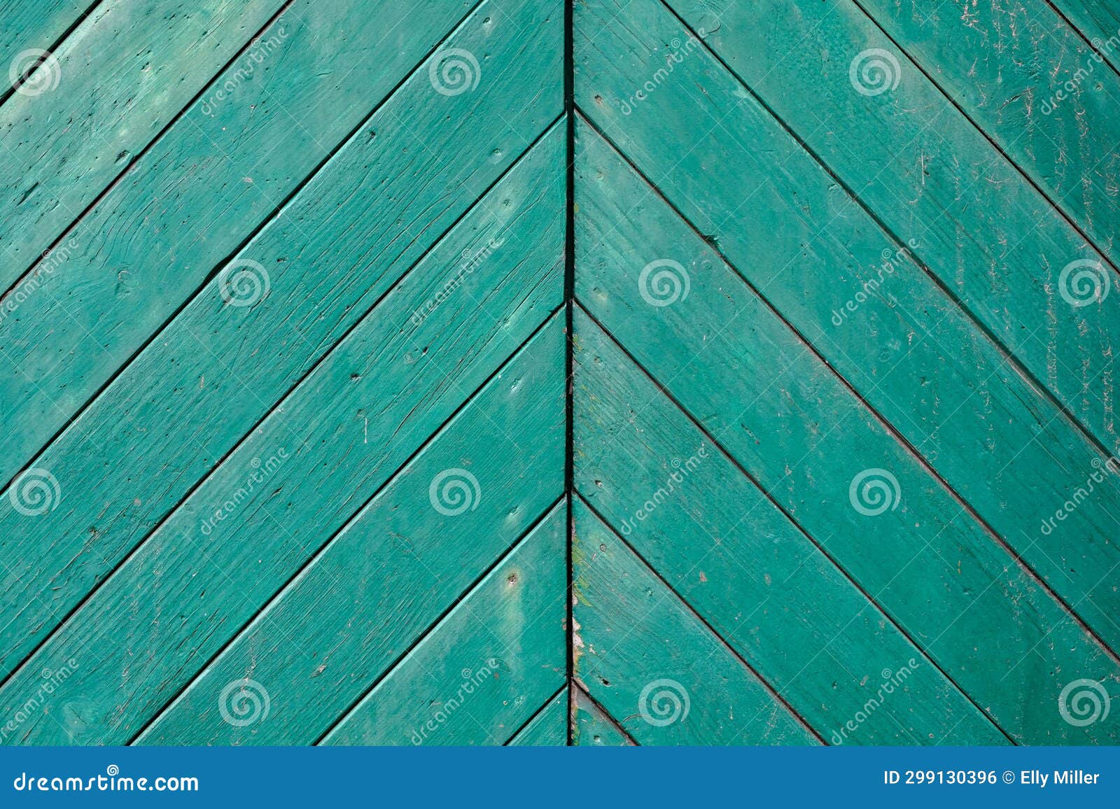 Barn Door Made of Green Painted Wood Stock Photo Image of wood