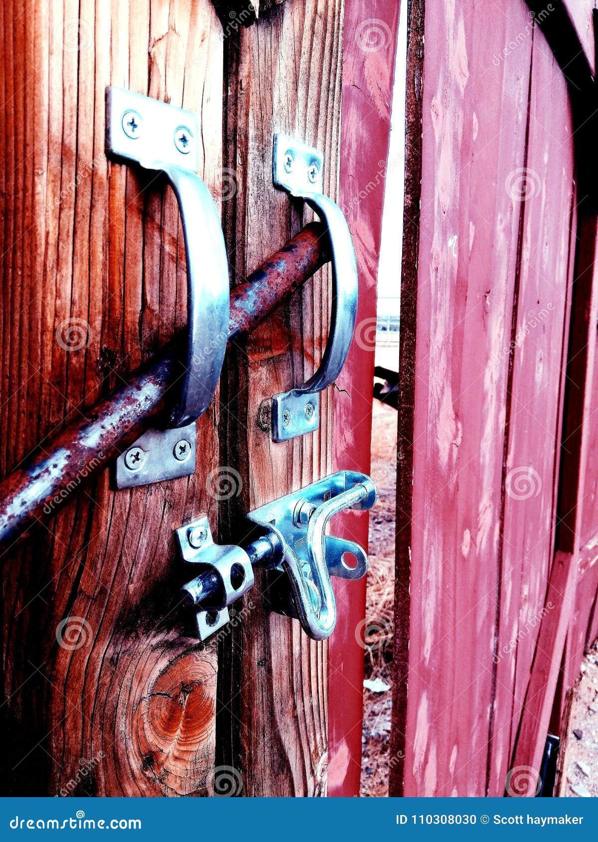 Barn door stock photo. Image of warped, vintage, metal 110308030