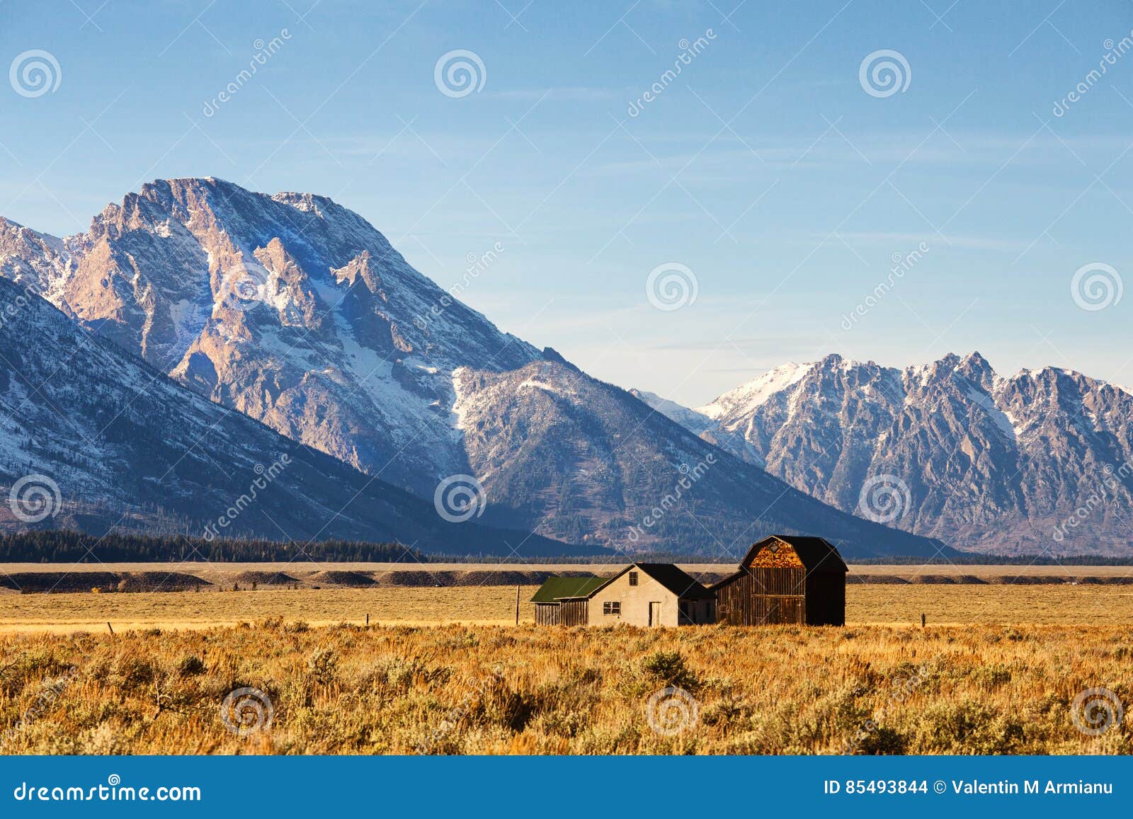 barn in the grand teton national park, wyoming
