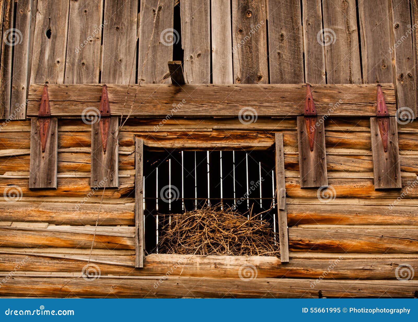 Barn Hay Loft Door stock image. Image of vintage, close 55661995