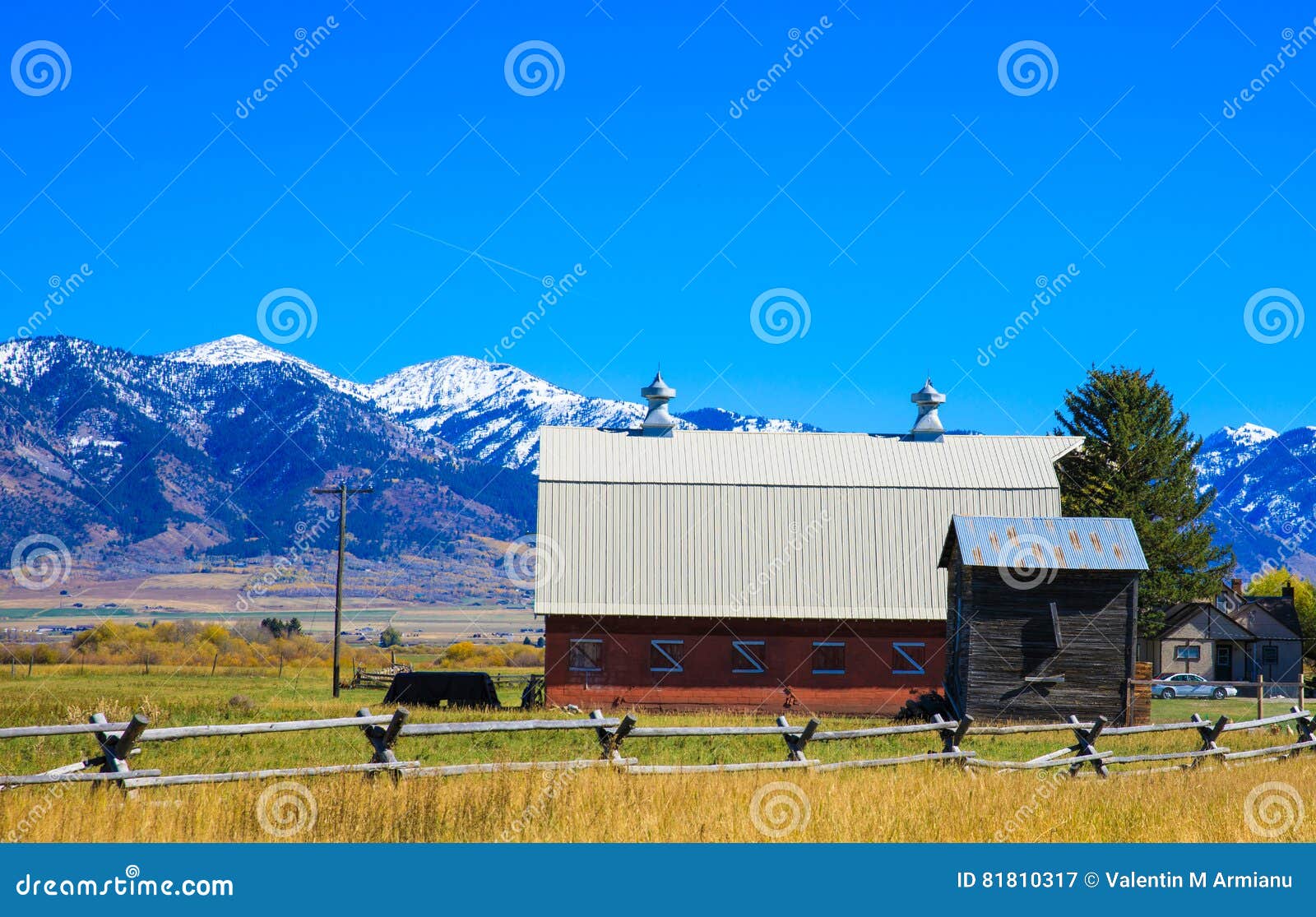 Barn stock image. Image of barn, farmland, agriculture 81810317