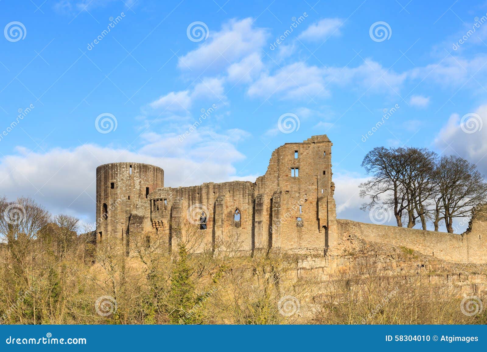 Barnard Castle foto de stock. Imagem de céu, paredes 58304010