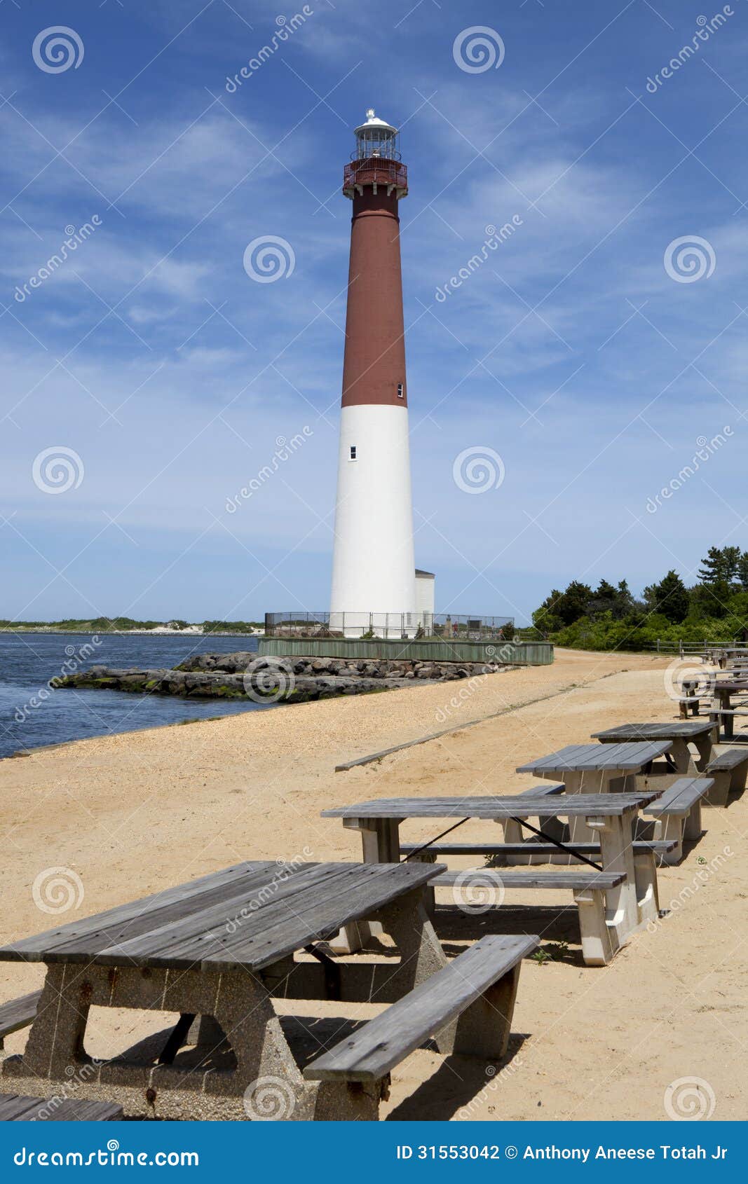 Barnegat Light Lighthouse New Jersey Stock Photo Image of built, copyspace 31553042