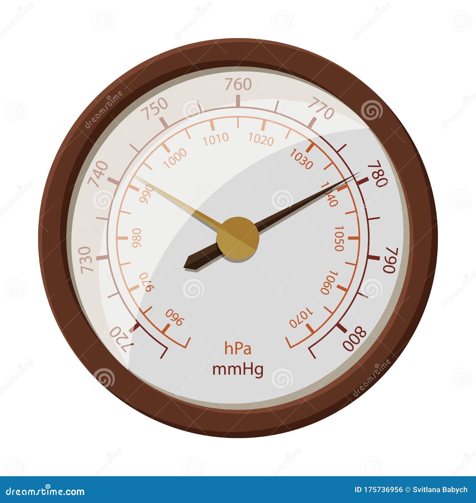 Barometer Vector Icon.Cartoon Vector Icon Isolated on White Background