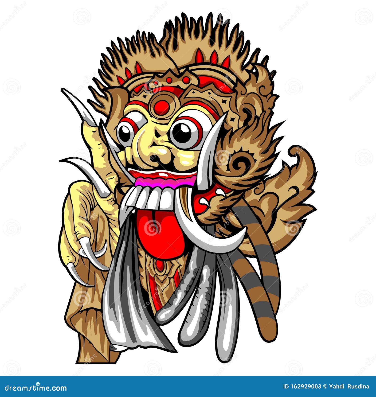 Barong Indonesian Stock Illustration Illustration Of Barong 162929003