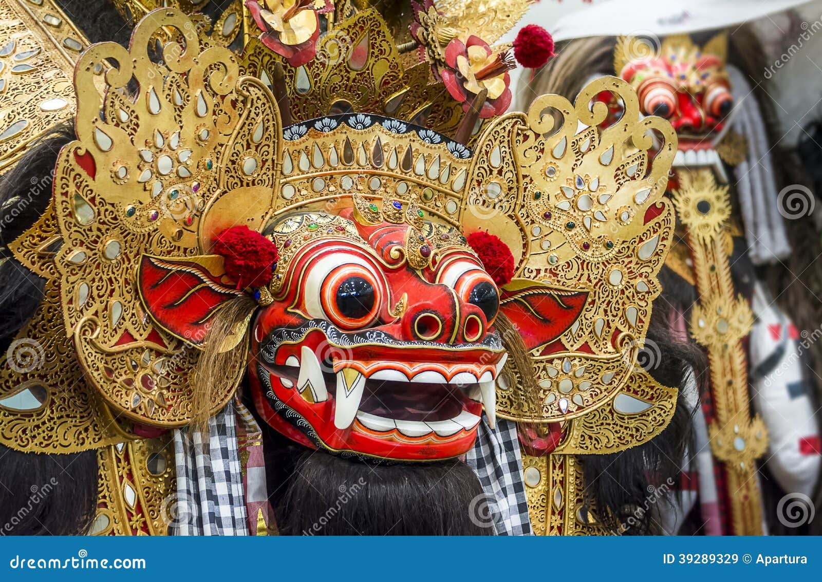Barong Mask stock image. Image of tourism, dancing, indonesia - 39289329