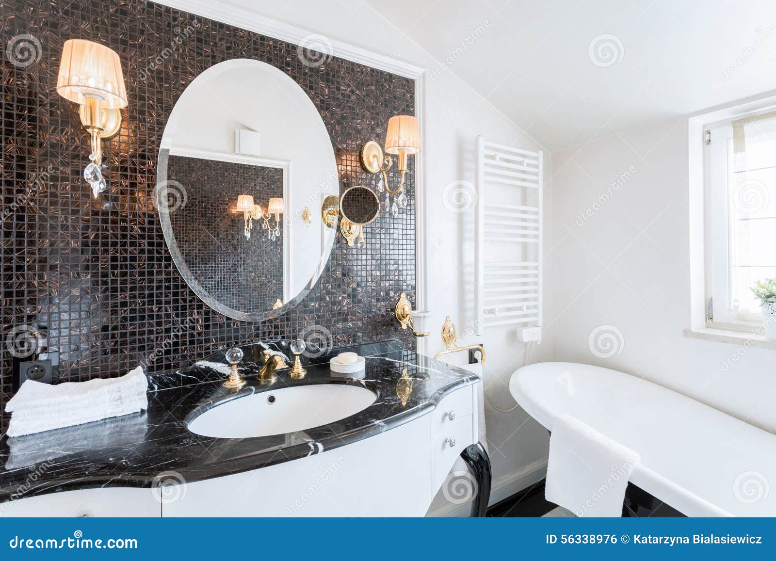 Baroque Bathroom in Residence Stock Photo Image of inside, elegant