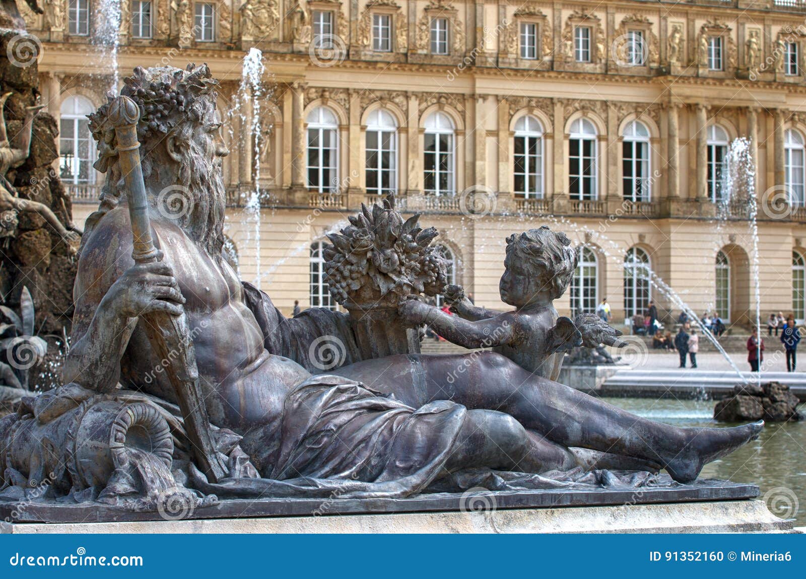 Baroque fountain editorial image. Image of ...