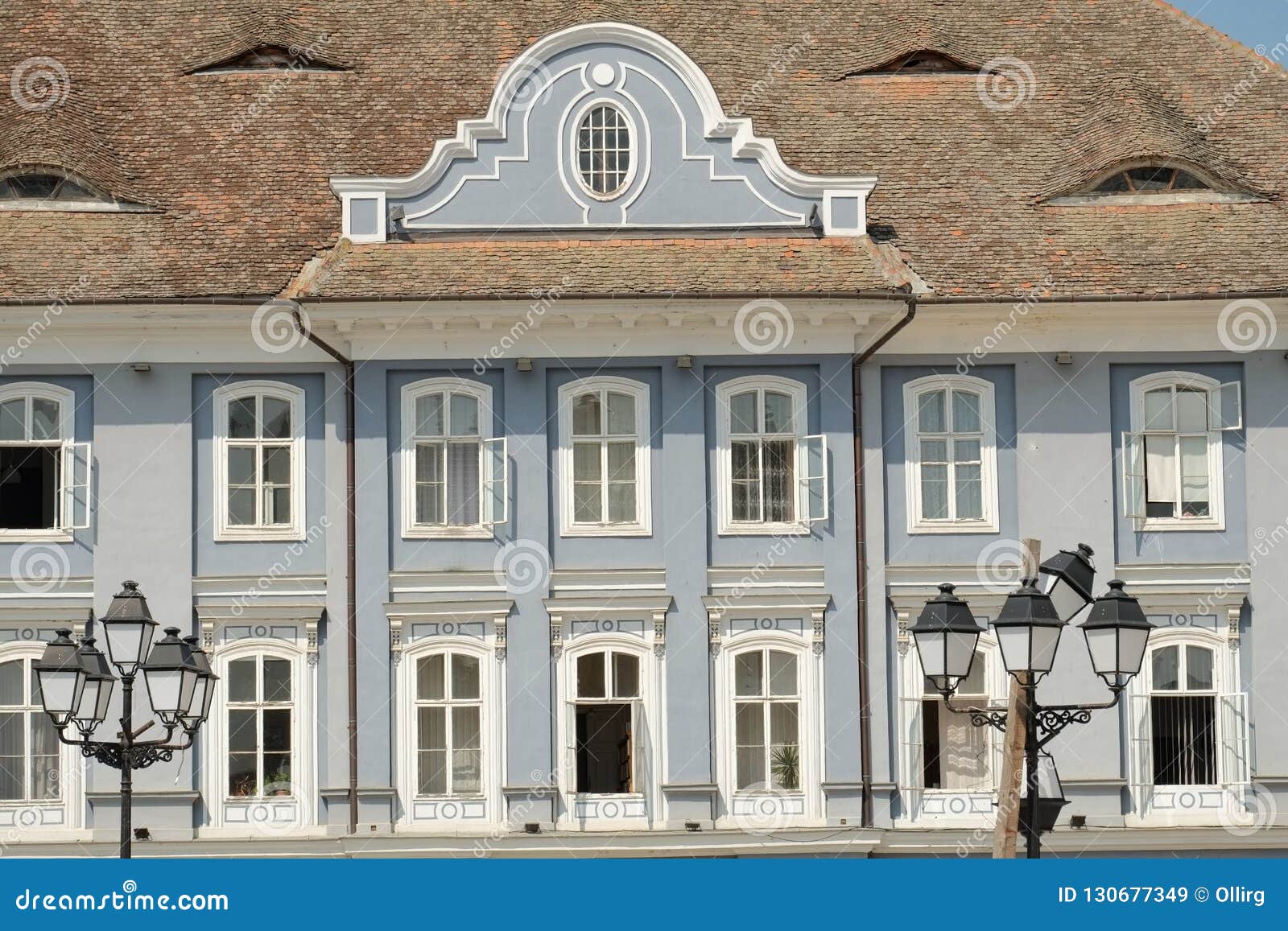 baroque palace in timisoara, romania