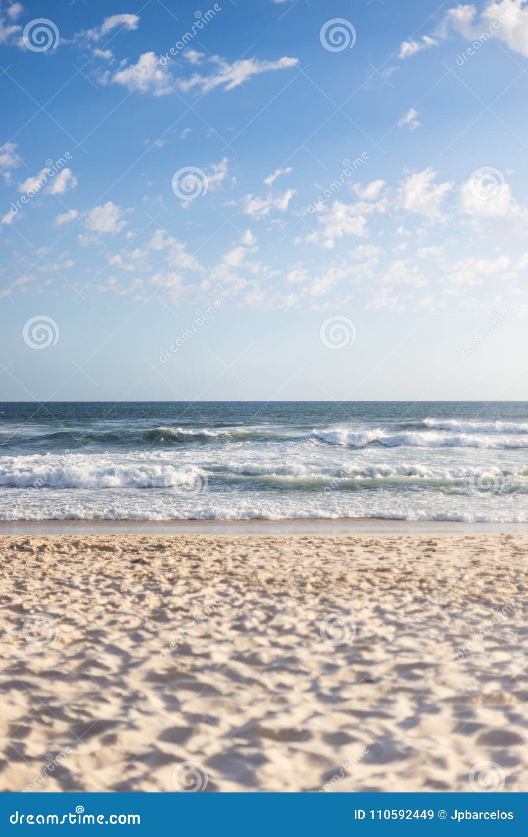 barra da tijuca beach on a beatiful afternoon