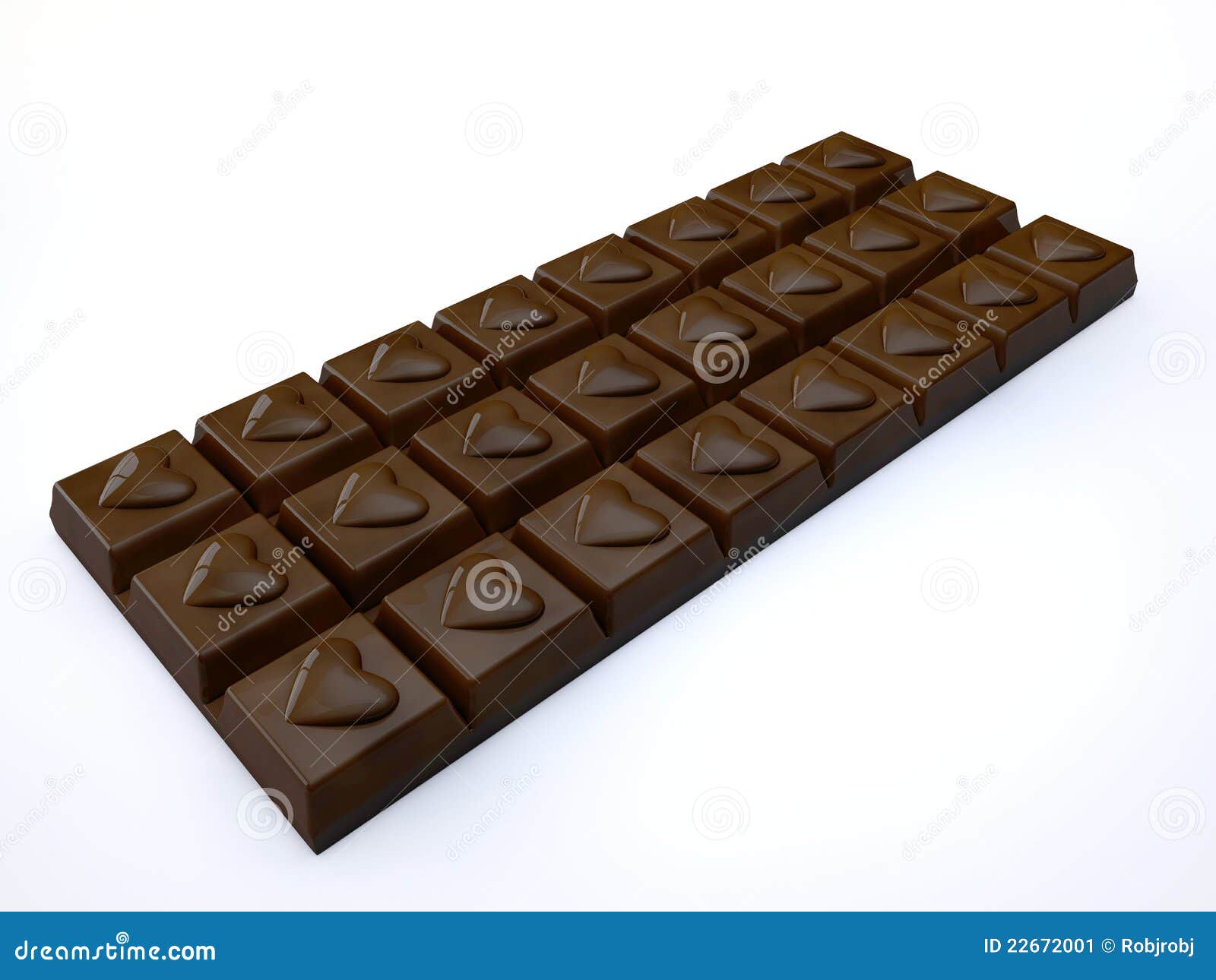 Barra de chocolate stock de ilustración. Ilustración de bloque 22672001