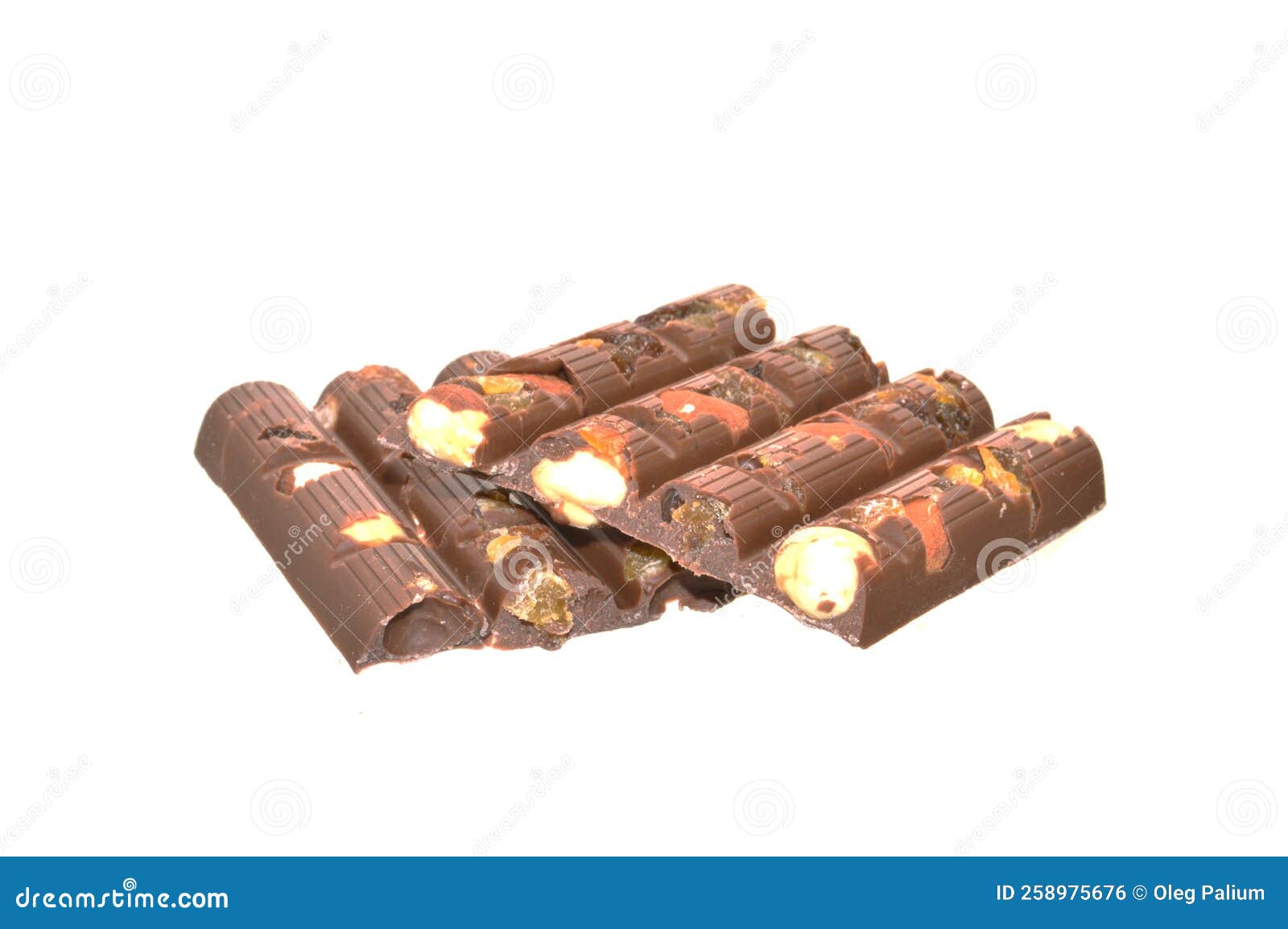 Barra De Chocolate Aislada De Fondo Blanco Foto de archivo Imagen de