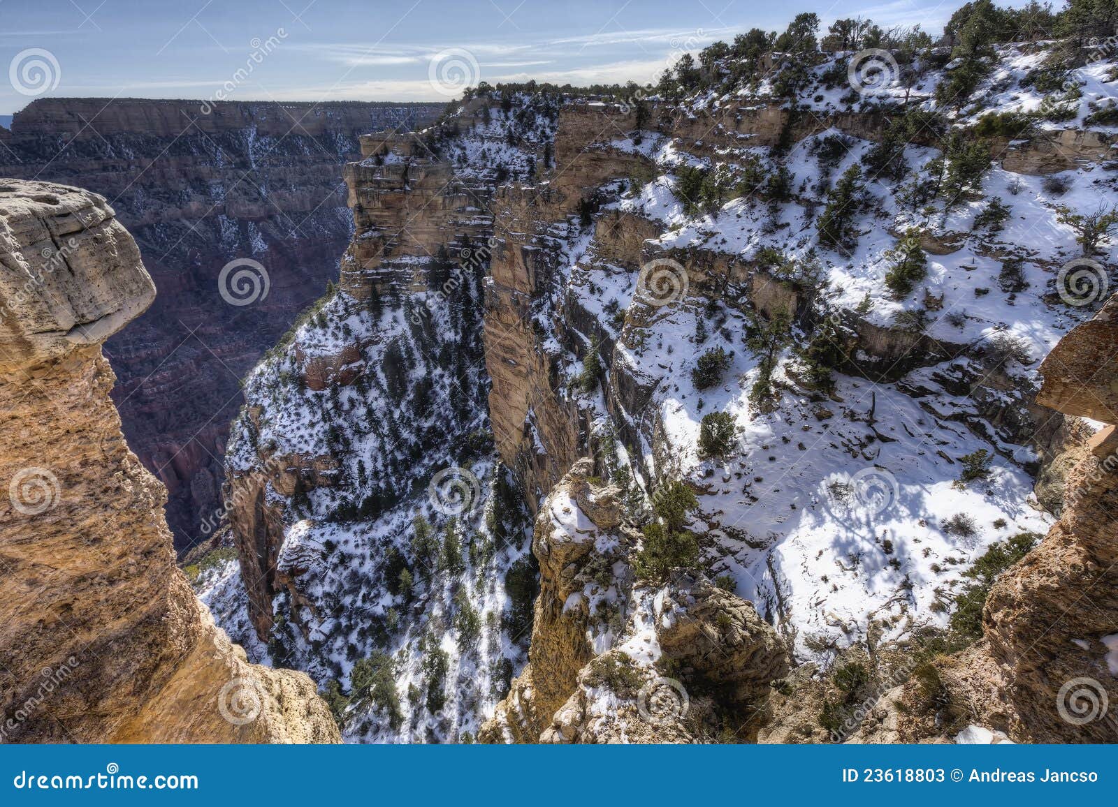 Barranca magnífica, Arizona 2. La barranca magnífica con nieve