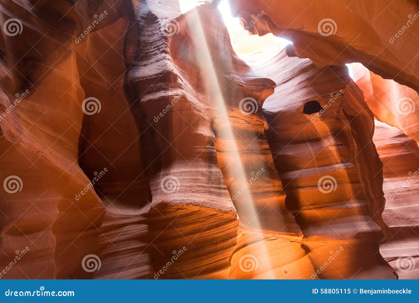 Barranco del antílope, Arizona, los E.E.U.U., lago Powell. Barranco en Arizona, los E.E.U.U. del antílope en el lago Powell