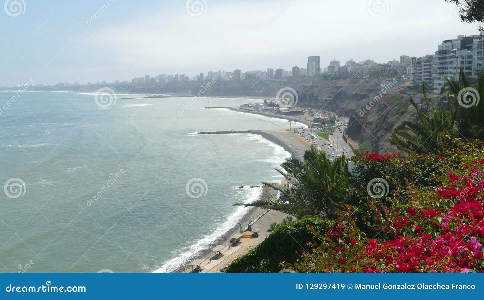 barranco view to the north of lima bay