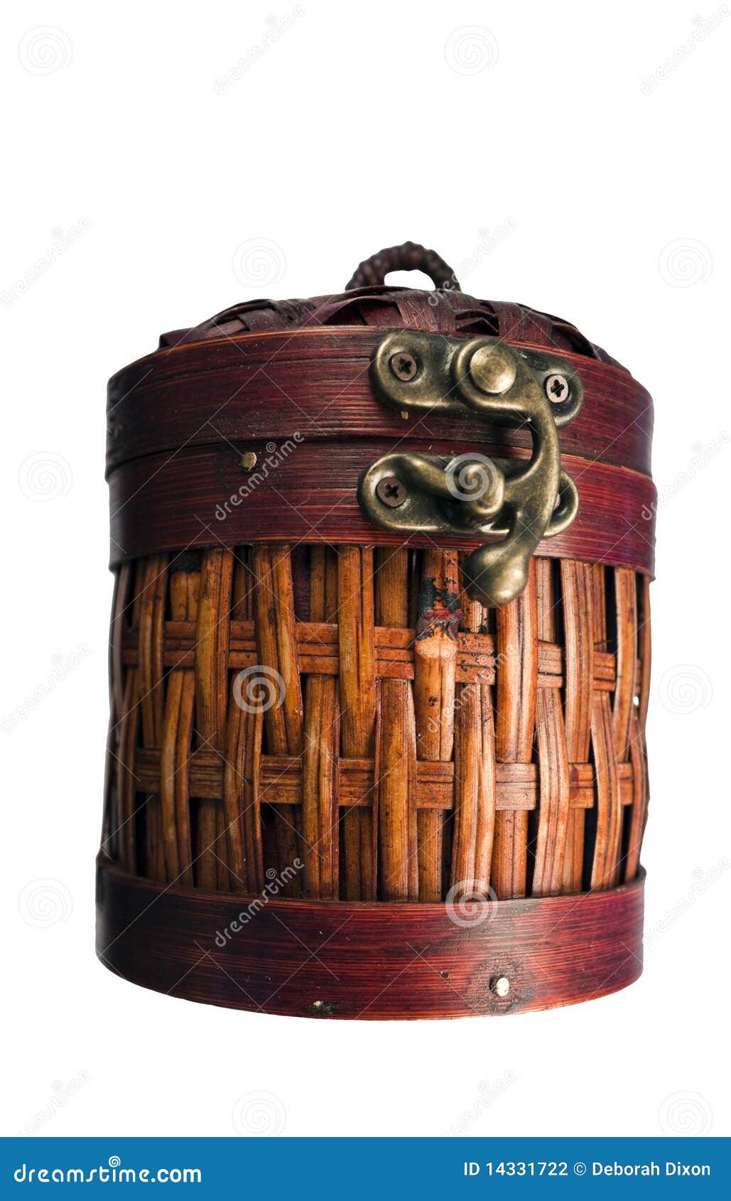 Barrel Box Basket stock photo. Image of decorative, wood 14331722