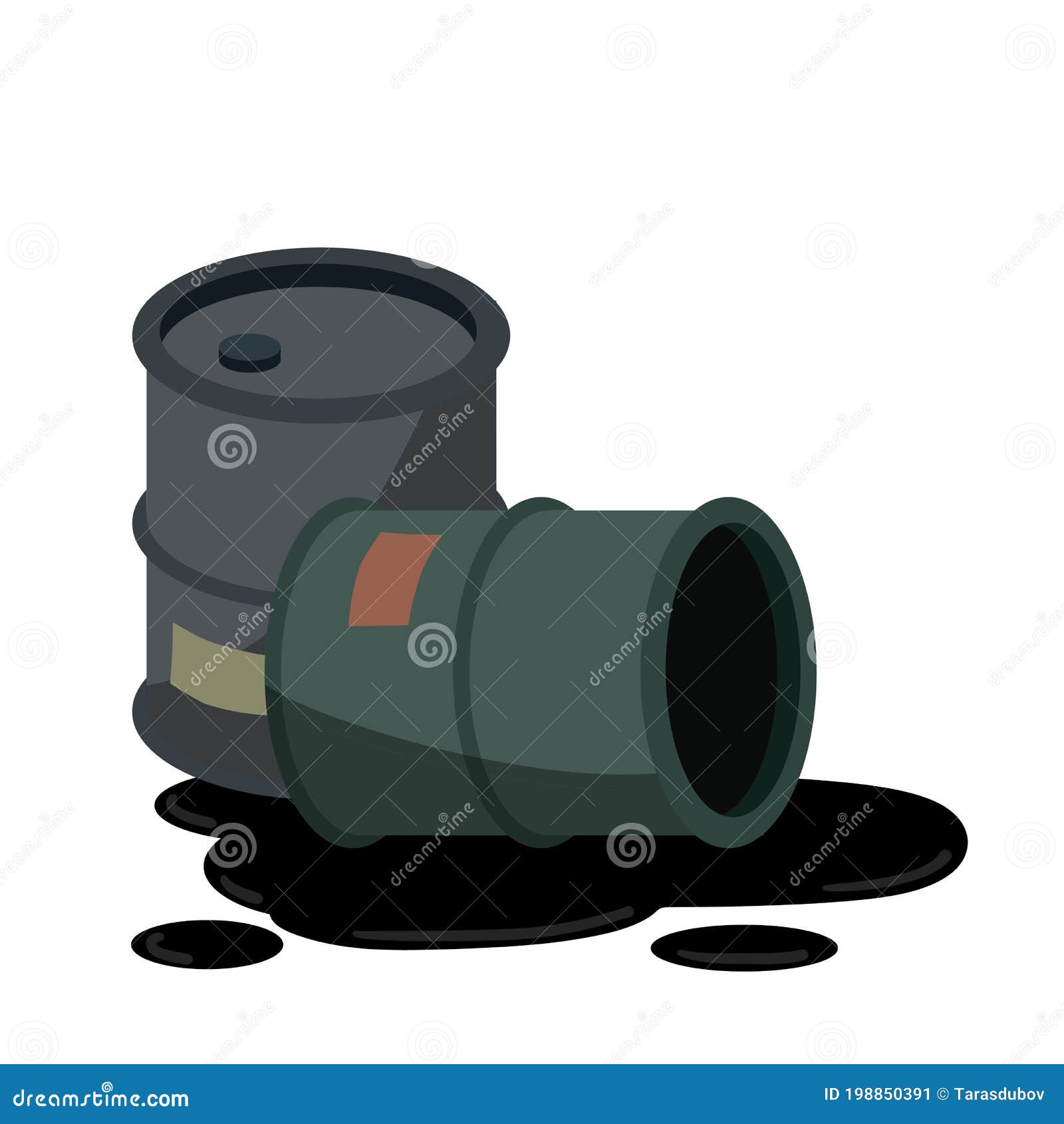 Barrel of Oil. Combustible Fossil Fuel Stock Vector - Illustration of  black, industry: 198850391