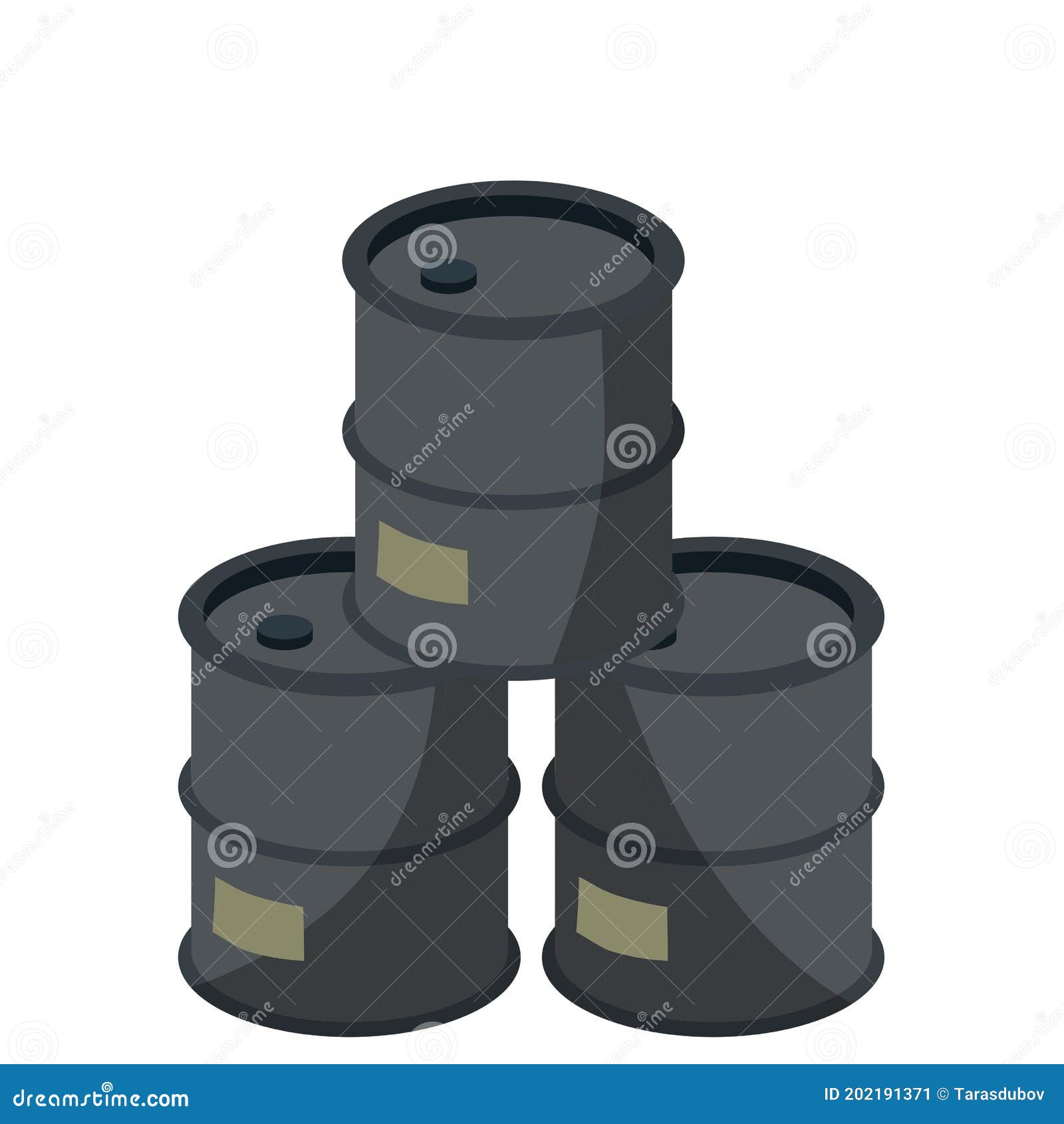 Barrel of Oil. Stack of Combustible Fossil Fuel. Petroleum Packaging Stock  Vector - Illustration of barrel, icon: 202191371