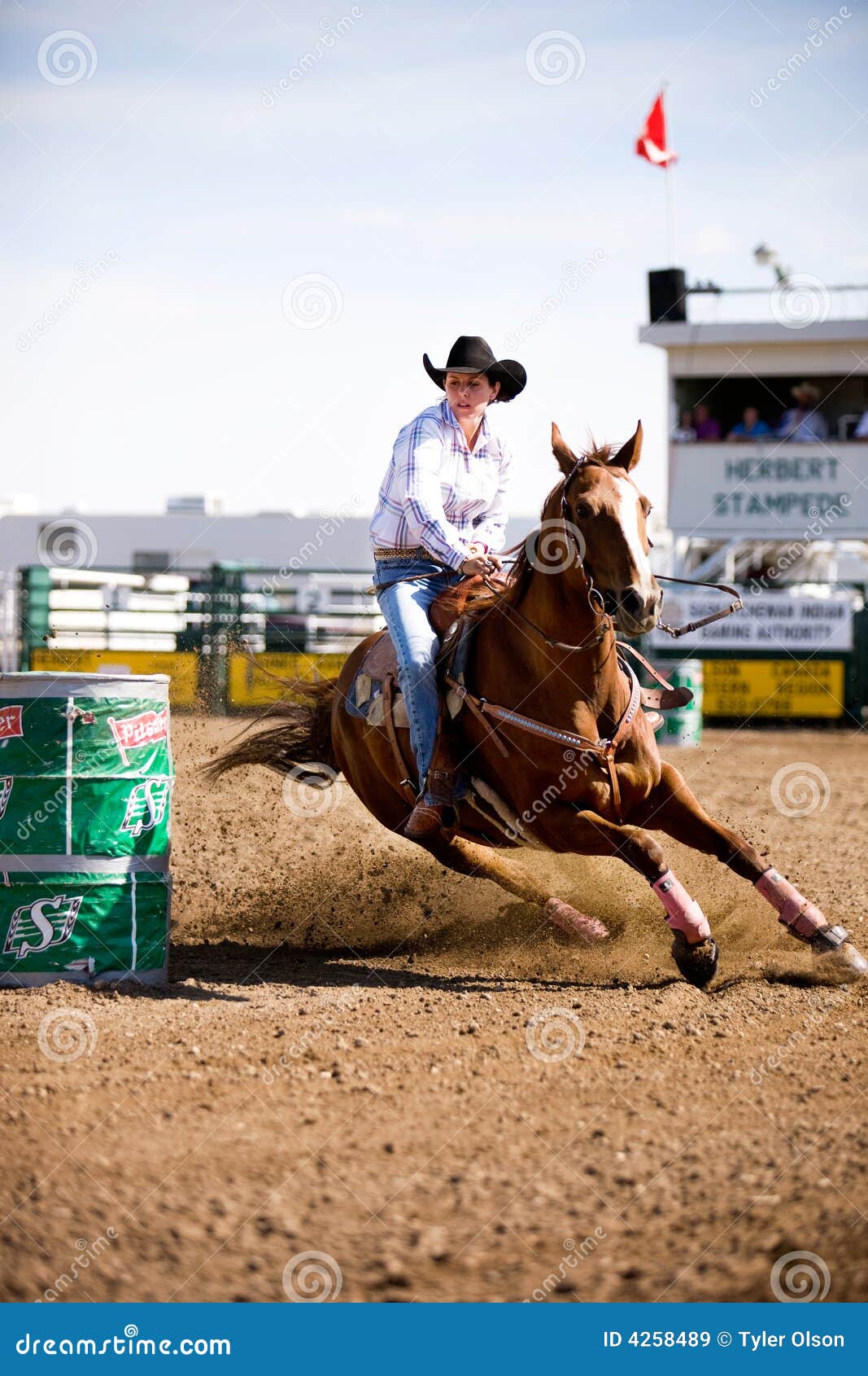Barrel Racing editorial stock image. Image of horse, racing 4258489