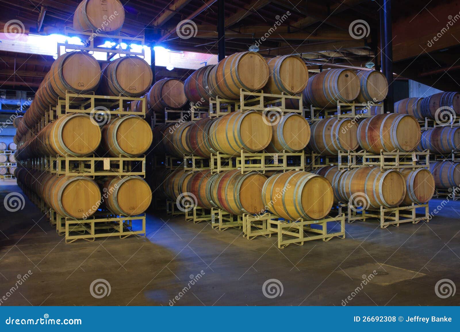 Barrel room stock photo. Image of container, wine, chemical 26692308