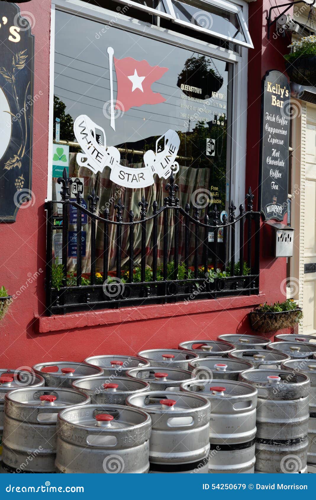 Barrels in Front of Kellys Bar Editorial Stock Image Image of kellys, stack 54250679