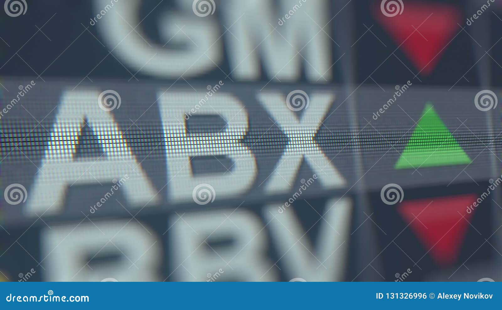 BARRICK GOLD ABX Stock Ticker. Editorial 3D Rendering Stock Illustration Illustration of sell