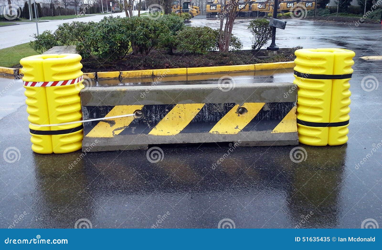 Barrier editorial image. Image of safety, crash, parking 51635435