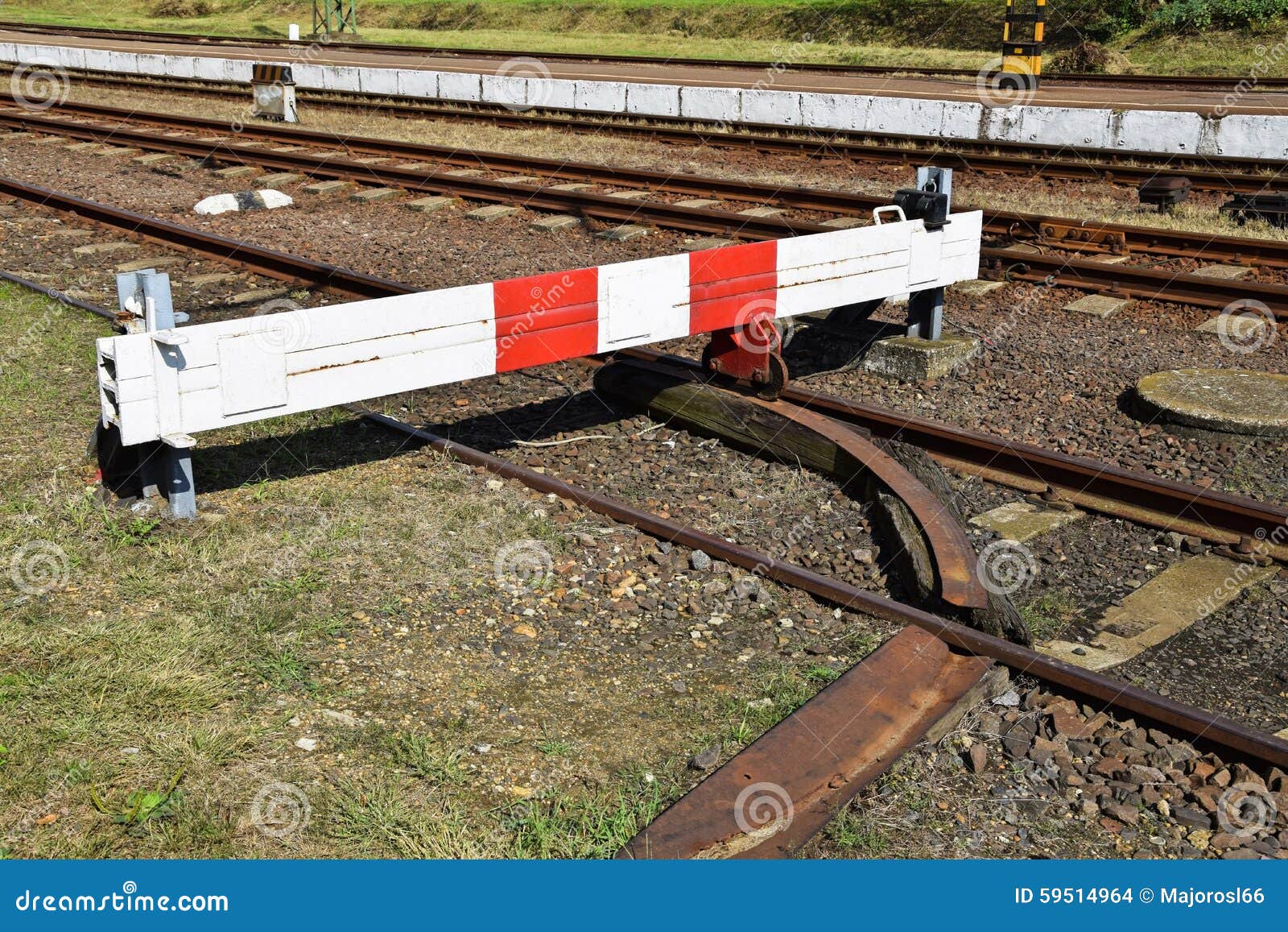 Barrier at the Railway Track Stock Photo Image of engine, clear 59514964